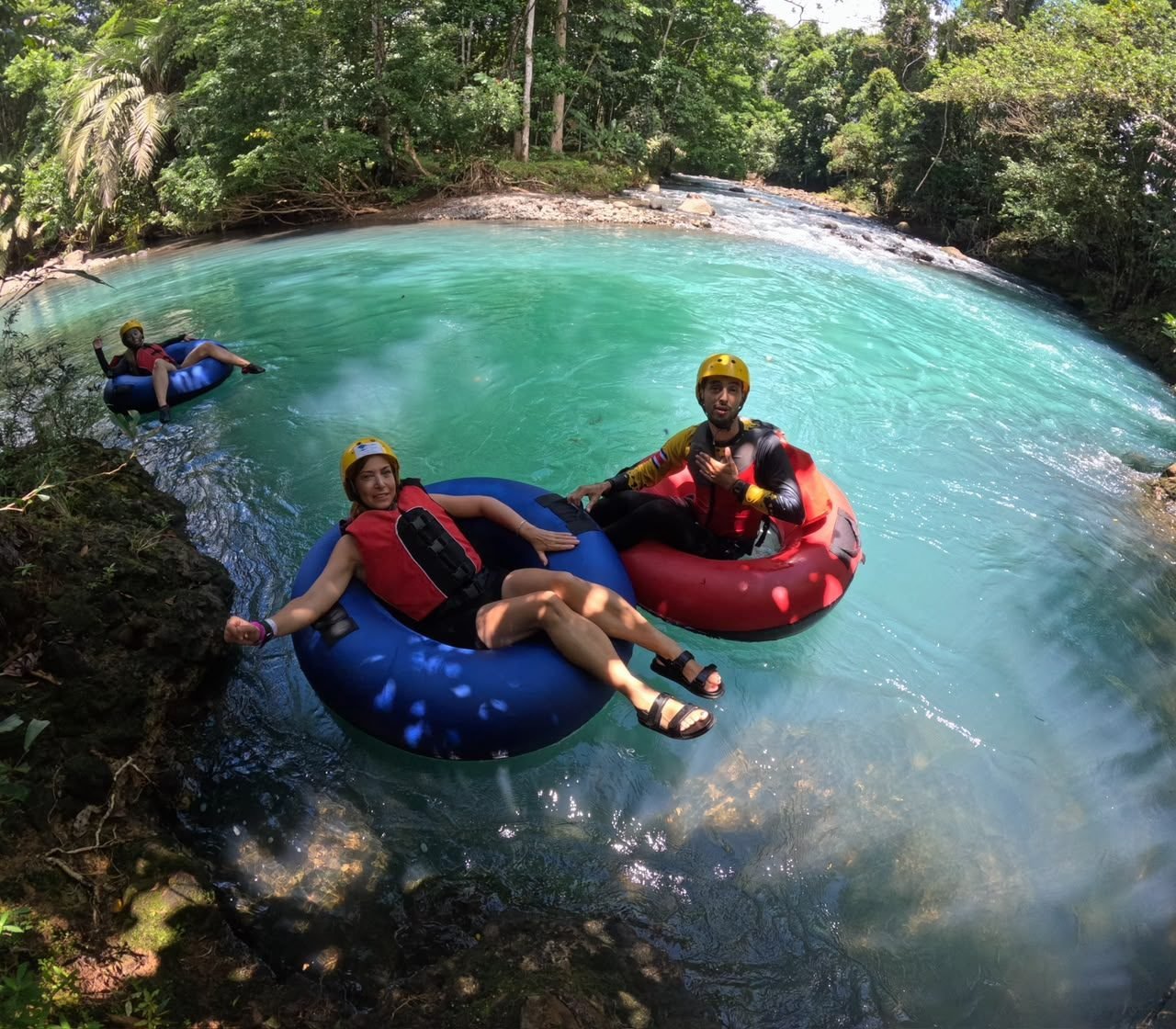 Tour de tubing en Río Celeste