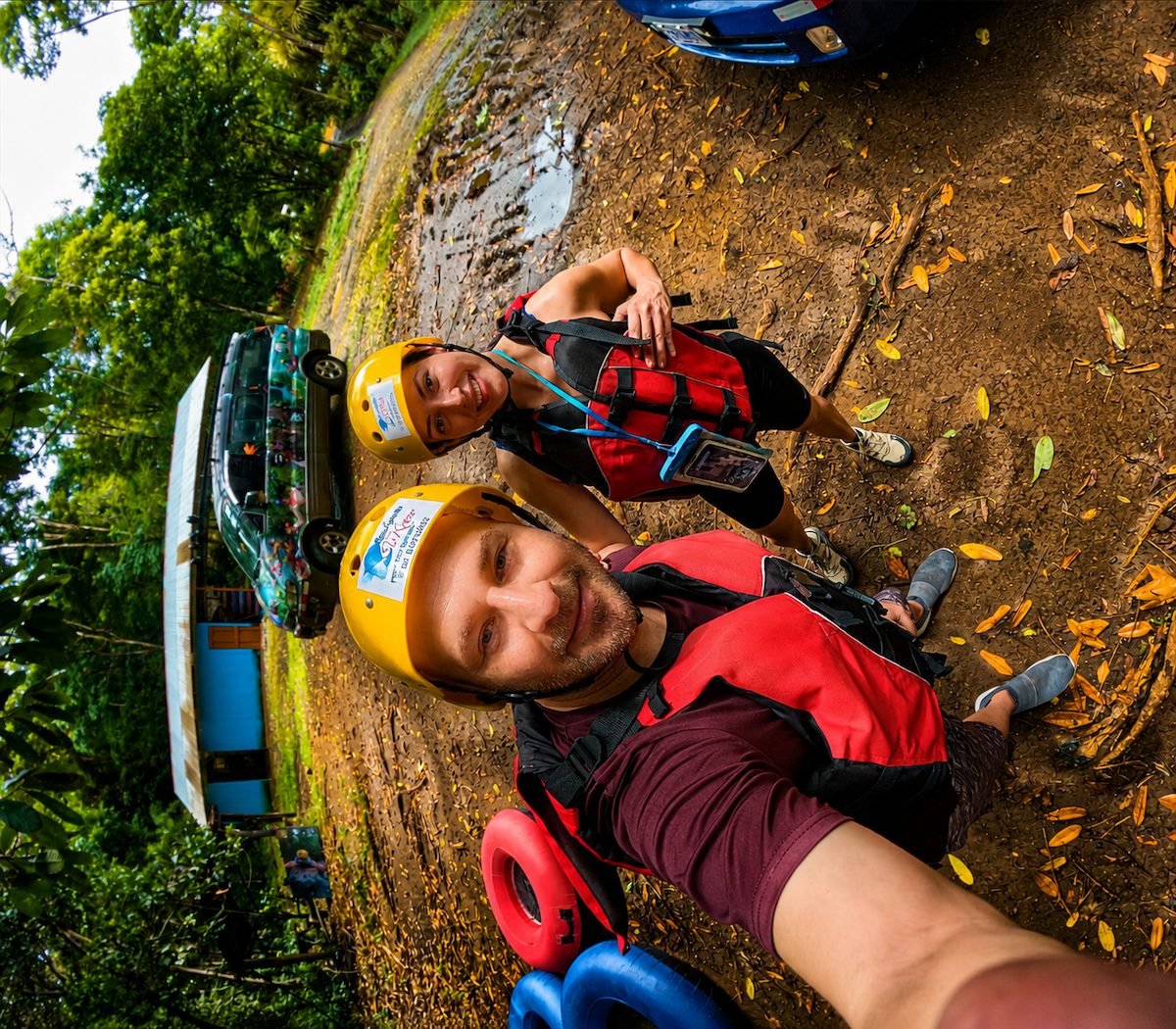 Tour de tubing en Río Celeste