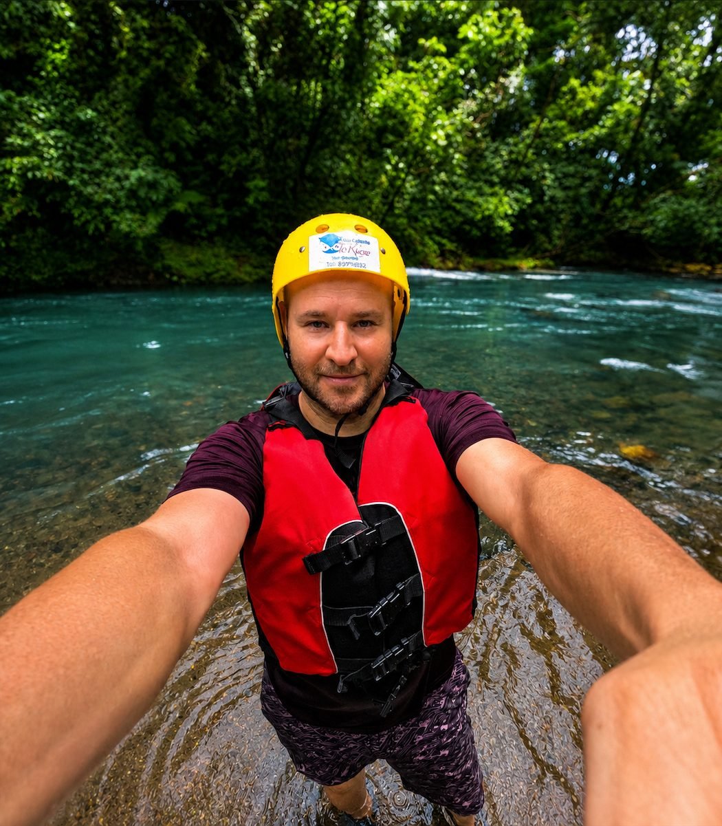 En el cauce del Río Celeste