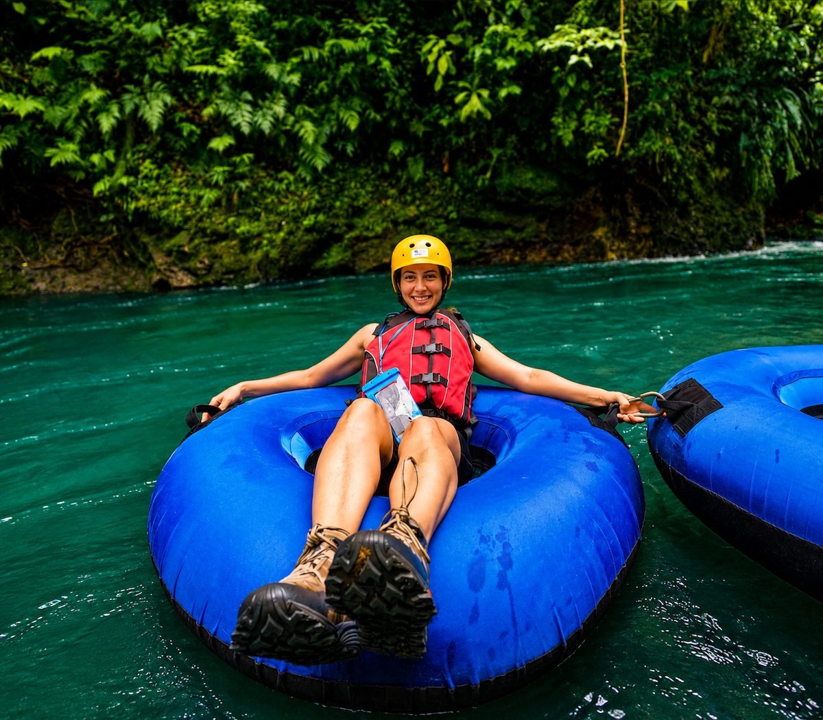 Tour de tubing en Río Celeste